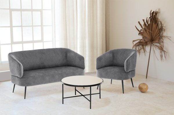 Exquisite Velvet Sofa Set - Image 4