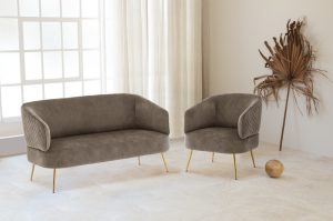 Exquisite Velvet Sofa Set