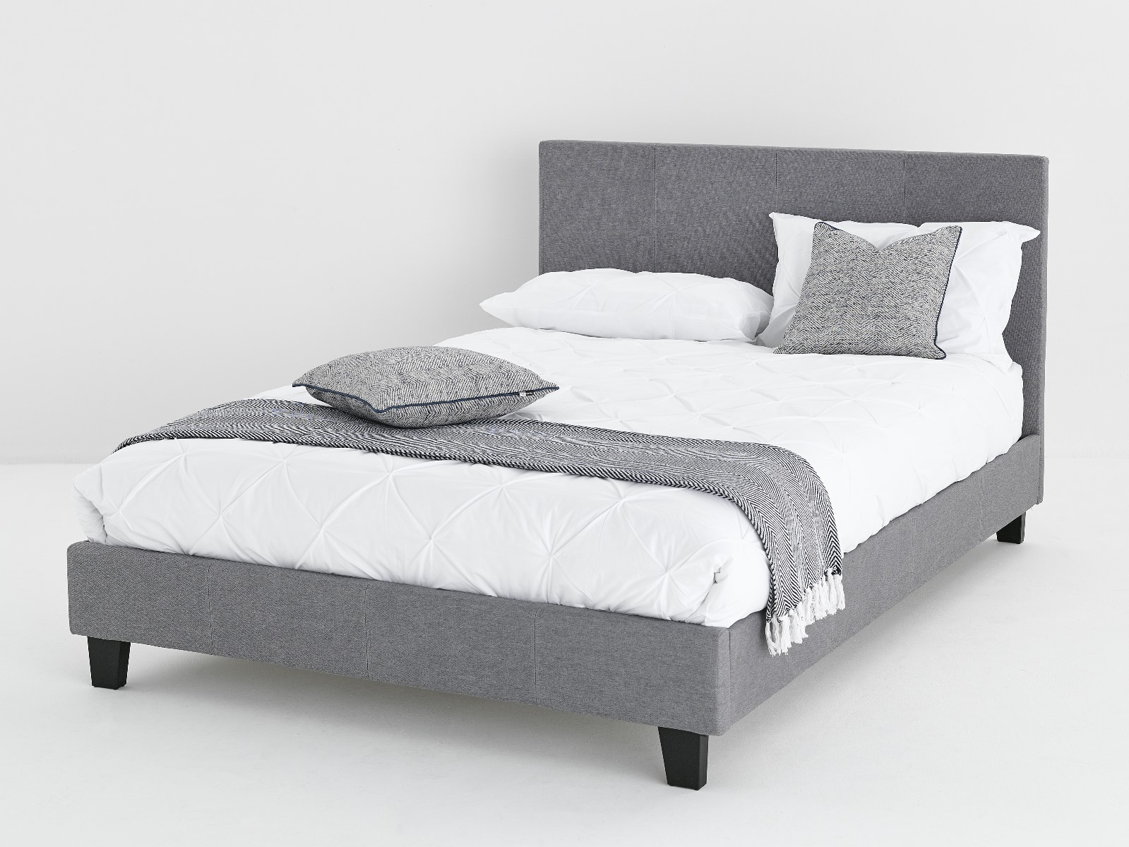 Chester Grey Blue bedroom double beds