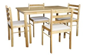 Starter dining set with 4 chairs